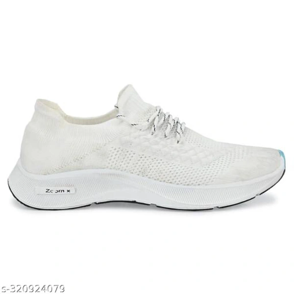 Catalog Name:*Fashionate Men Sneakers*Material: MeshSole Material: TPRPattern: SolidFastening & Back Detail: Lace-UpNet Quantity (N): 1Sizes: IND-6, IND-7, IND-8, IND-9, IND-10Dispatch: 2 Days*Proof of Safe Delivery! Click to know on Safety Standards of Delivery Partners- https://ltl.sh/y_nZrAV3 - White, 9