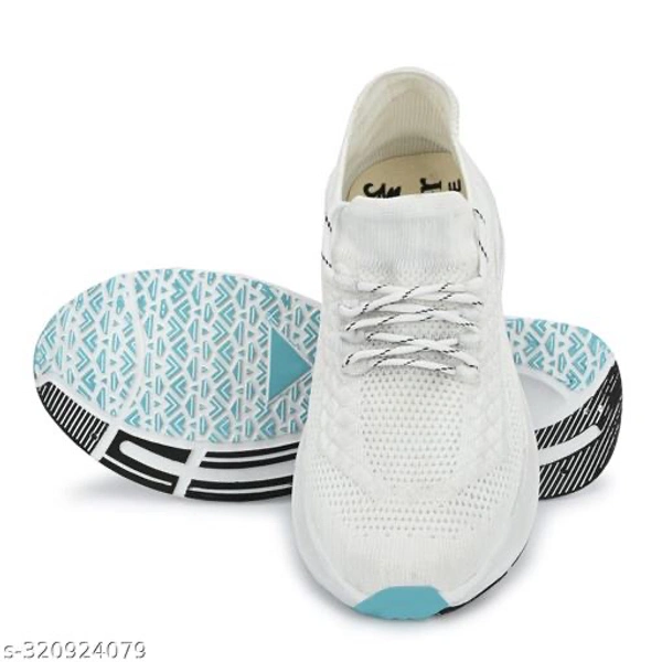 Catalog Name:*Fashionate Men Sneakers*Material: MeshSole Material: TPRPattern: SolidFastening & Back Detail: Lace-UpNet Quantity (N): 1Sizes: IND-6, IND-7, IND-8, IND-9, IND-10Dispatch: 2 Days*Proof of Safe Delivery! Click to know on Safety Standards of Delivery Partners- https://ltl.sh/y_nZrAV3 - White, 9