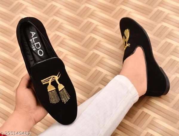 Catalog Name:*Fancy Men Loafers*Material: SyntheticSole Material: TprFastening: Slip OnToe Shape: Round ToeNet Quantity (N): 1Sizes: IND-6, IND-7, IND-9, IND-10Dispatch: 1 Day*Proof of Safe Delivery! Click to know on Safety Standards of Delivery Partners- https://ltl.sh/y_nZrAV3 - Black, 10