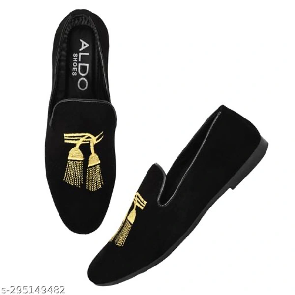 Catalog Name:*Fancy Men Loafers*Material: SyntheticSole Material: TprFastening: Slip OnToe Shape: Round ToeNet Quantity (N): 1Sizes: IND-6, IND-7, IND-9, IND-10Dispatch: 1 Day*Proof of Safe Delivery! Click to know on Safety Standards of Delivery Partners- https://ltl.sh/y_nZrAV3 - Black, 10