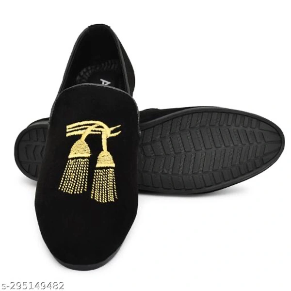 Catalog Name:*Fancy Men Loafers*Material: SyntheticSole Material: TprFastening: Slip OnToe Shape: Round ToeNet Quantity (N): 1Sizes: IND-6, IND-7, IND-9, IND-10Dispatch: 1 Day*Proof of Safe Delivery! Click to know on Safety Standards of Delivery Partners- https://ltl.sh/y_nZrAV3 - Black, 10