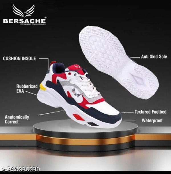 Checkout this latest Casual Shoes_MallProduct Name: *Men's Bersache Lightweight Casual Shoes with High-Quality Soles | Comfortable Shoes for Sneakers, Walking,  Training, and Daily Wear (Red)*Material: CanvasSole Material: EVAFastening & Back Detail: Lace-UpSizes:IND-7, IND-6, IND-10, IND-9, IND-8The Newest "CASUAL SHOES" from the Bersache collection are now available. VERY DURABLE - White, 8