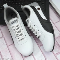 Relaxed Catalog Name:*Relaxed Trendy Men Sports Shoes*Material: SyntheticSole Material: PVCFastening & Back Detail: Lace-UpPattern: SolidNet Quantity (N): 1Sizes: IND-6, IND-7, IND-8, IND-9, IND-10Dispatch: 2 Days*Proof of Safe Delivery! Click to know on Safety Standards of Delivery Partners- https://ltl.sh/y_nZrAV3 - White, 10