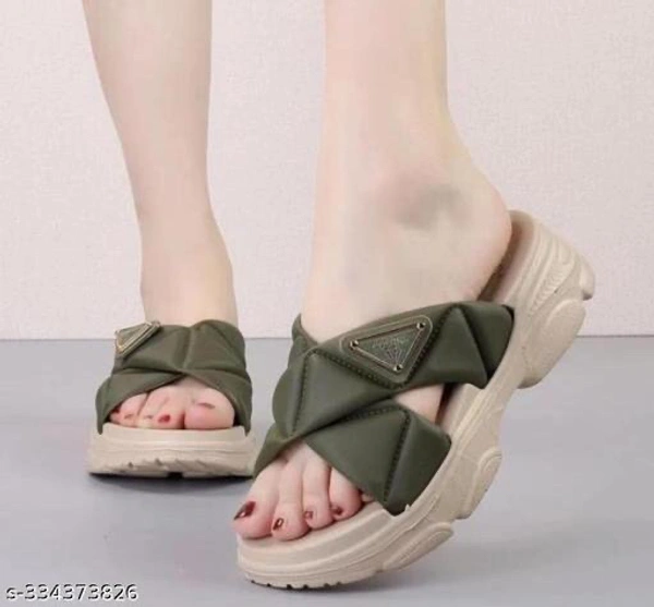 Catalog Name:*Aadab Fashionable Women Flipflops & Slippers*Material: EVASole Material: EVAFastening & Back Detail: Open BackPattern: SolidNet Quantity (N): 1Sizes: IND-3, IND-4, IND-5, IND-6Dispatch: 2 Days*Proof of Safe Delivery! Click to know on Safety Standards of Delivery Partners- https://ltl.sh/y_nZrAV3 - 5