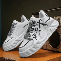 Sneakers  Catalog Name:*Classic Men Sneakers*Material: EVASole Material: RubberPattern: SolidFastening & Back Detail: Lace-UpNet Quantity (N): 1Sizes: IND-6, IND-7, IND-8, IND-9, IND-10Dispatch: 2 Days*Proof of Safe Delivery! Click to know on Safety Standards of Delivery  - White, 6