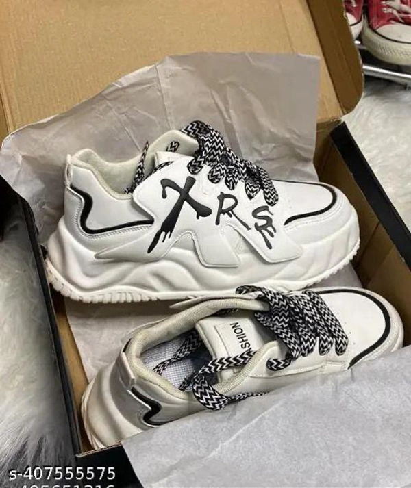 Sneakers  Catalog Name:*Classic Men Sneakers*Material: EVASole Material: RubberPattern: SolidFastening & Back Detail: Lace-UpNet Quantity (N): 1Sizes: IND-6, IND-7, IND-8, IND-9, IND-10Dispatch: 2 Days*Proof of Safe Delivery! Click to know on Safety Standards of Delivery  - White, 6
