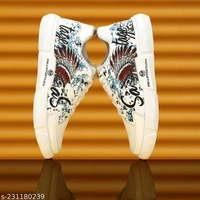 Catalog Name:*Fabulous Men Sneakers*Material: SyntheticSole Material: RubberPattern: PrintedFastening & Back Detail: Lace-UpNet Quantity (N): 1Sizes: IND-6, IND-7, IND-8, IND-9, IND-10Dispatch: 1 Day*Proof of Safe Delivery! Click to know on Safety Standards of Delivery Partners - White, 6