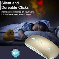 Zoook Blade Wireless Mouse - Rechargeable 7 Colour Gaming Mouse - GOLD