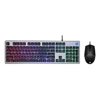 HP  KM300F Wired Gaming Keyboard & Mouse Combo, Membrane Backlit, 26 Keys Anti-Ghosting, 3 LED Indicators & 3D 6K USB Mouse with 6400DPI, Six-Speed Cyclic Resolution Switching (8AA01AA)