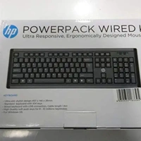 HP  Keyboard and Mouse Combo Wired Powerpack (Black)