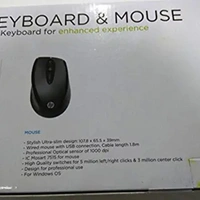 HP  Keyboard and Mouse Combo Wired Powerpack (Black)