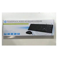 HP  Keyboard and Mouse Combo Wired Powerpack (Black)