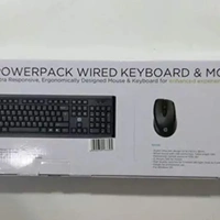 HP  Keyboard and Mouse Combo Wired Powerpack (Black)