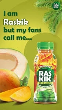 Raskik Juice  - Mango Litchi Gauva Mix Fruit, 5 PC.
