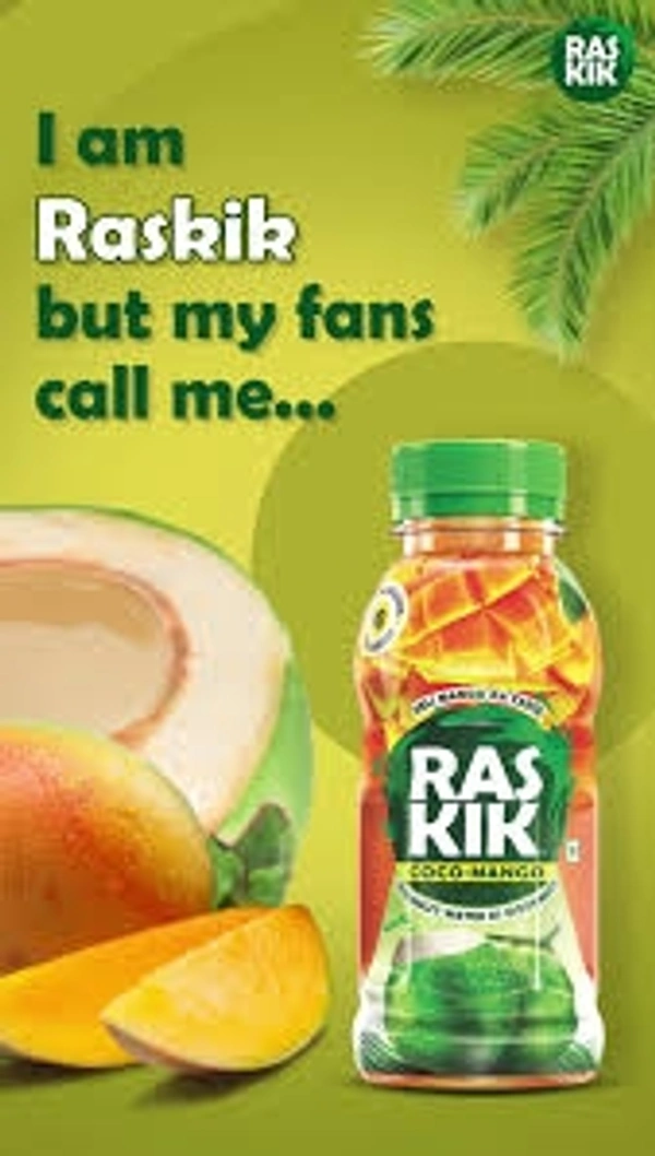 Raskik Juice  - Mango Litchi Gauva Mix Fruit, 5 PC.
