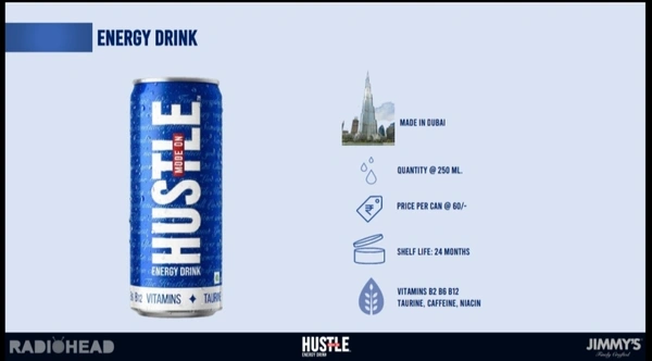 REDIOHEAD HUSTLE Energy Drink  - HUSTLE MODE ON, 1 PC.