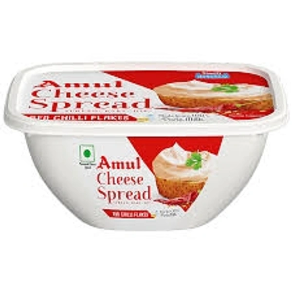 Amul Processed Cheese Spread - Red Chilli Flakes Made From 100% Pure Milk 200g