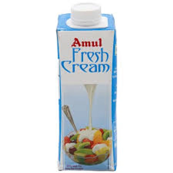 Amul Fresh Cream 25% Milk Fat, Low Fat -250ml