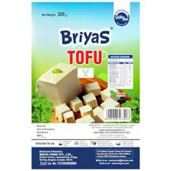 Briyas Tofu Paneer - Rich In Protein Calcium - Excellent Taste & Texture 200g