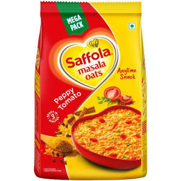 Saffola Oats - Tasty Evening Snack Fiber Rich Peppry Tomato 500g
