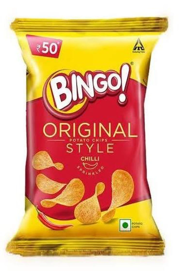 Bingo Original Style Chilli Sprinkled Potato Chips 90g