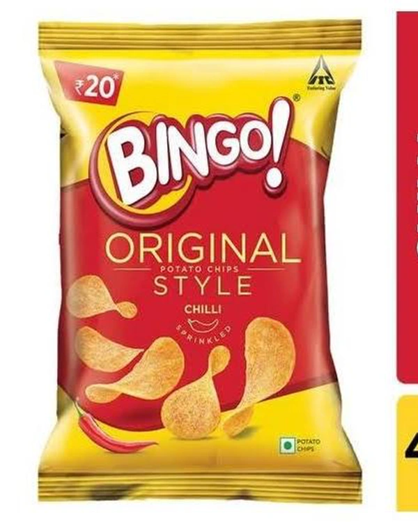 Bingo Original Style Chilli Sprinkled Potato Chips 45g