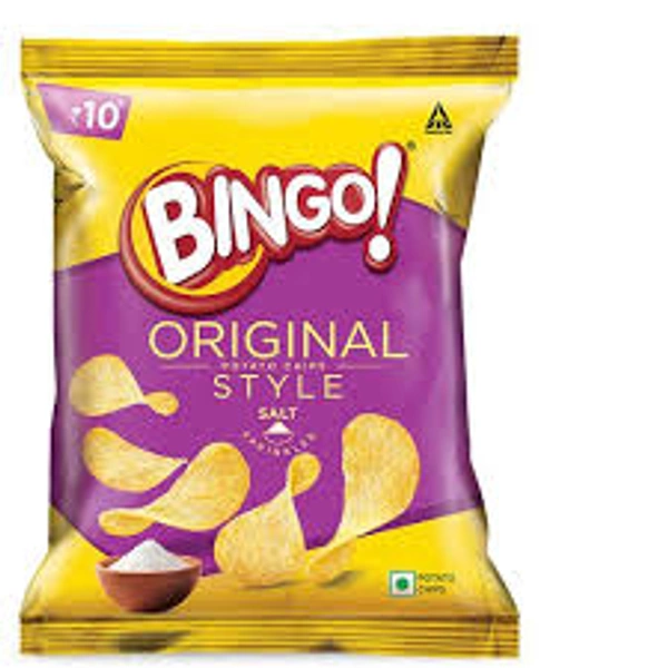 Bingo Potato Chips Original Style Salt 21g 