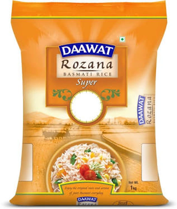 Daawat Basmati Rice Rozana Super 90, 1Kg
