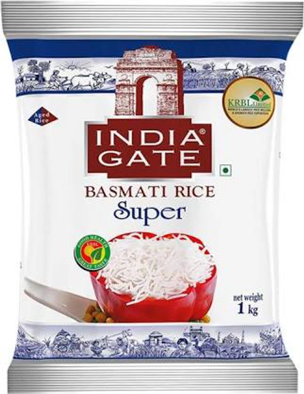 India Gate Basmati Rice Super 1Kg