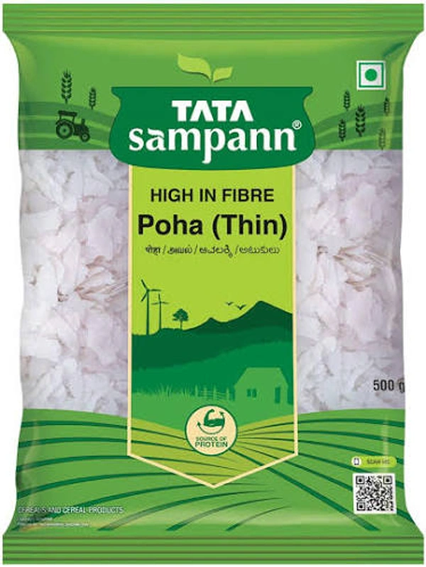 Tata Sampann White Poha Thin 500g