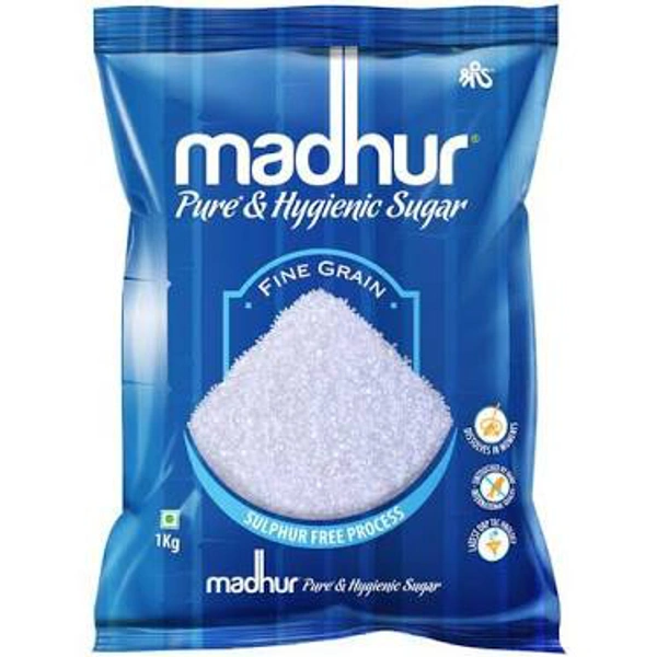Madhur Sugar Pure & Hygienic Fine Grain Natural Sulphur Free 1Kg