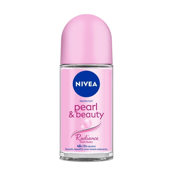 Nivea Women Deodrant Roll On Pearl & Beauty Radiance For Eventoned Smooth & Beautiful Underarms 50ml