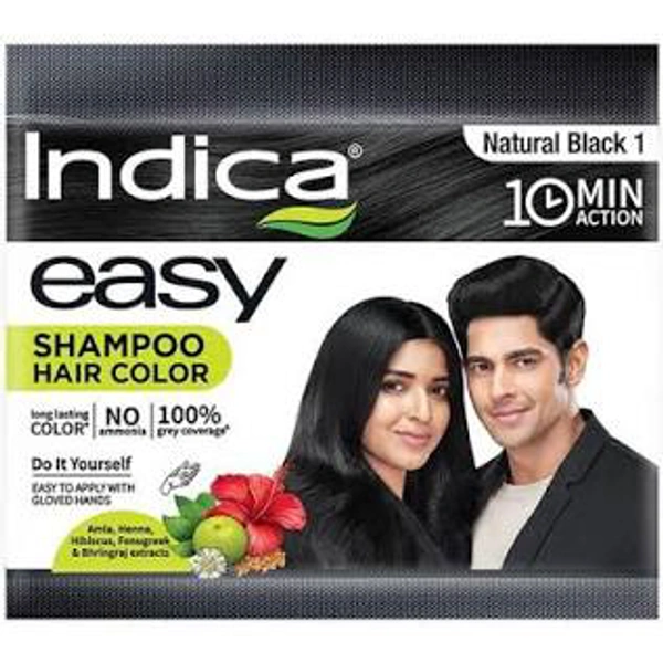 Indica Easy Hair Colour Natural Black 25ml
