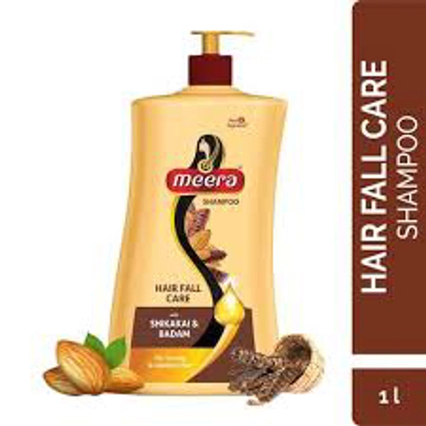 Meera Hair Fall Care Shampoo With Shikakai & Badam For Strong & Healthy Hair For Men& Women 1L