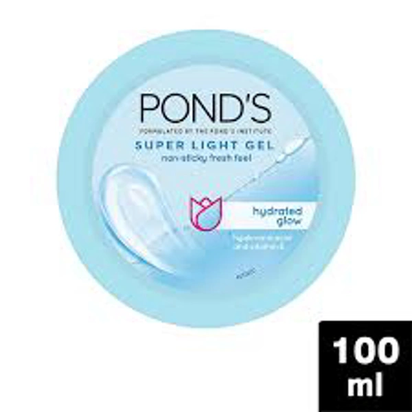 Ponds Super Light Gel Moisturiser - With Hyaluronic Acid & Vitamin E 100ml