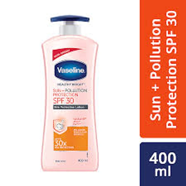 Vaseline Healthy Bright Sun + Pollution Protection Body Lotion SPF 30, 400ml