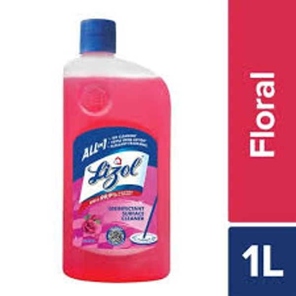 Lizol Disinfectant Floor Cleaner & Surface Cleaner Liquid Floral 1L