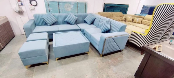 Restomatt Premium Sofas with Table and Puffy