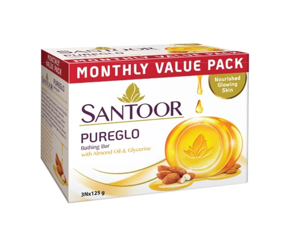 Santoor Glycerine Soap-3×125gms
