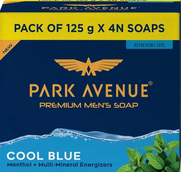 Park Avenue Cool Blue Soap (Pack Of 4)- 125gm×4