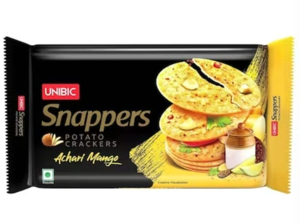 Unibic Snappers Potato Cracker Achari Mango Biscuits -300g