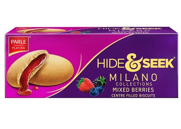 Parle Hide & Seek Milano Mixed Berries Centre Filled Biscuits -75g