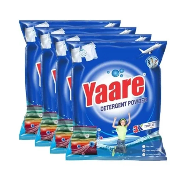 Yaare Detergent Powder - 1kg × 4 Pack 