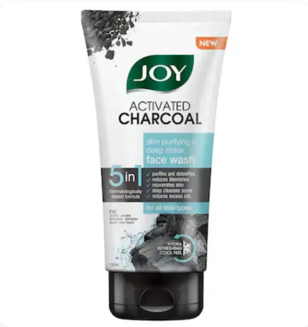 Joy Activated Charcoal 5 In 1face Wash -150g