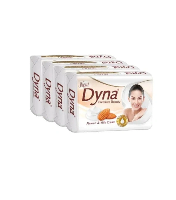 Dyna Milk Cream & Almond Oil Soap-125g×4
