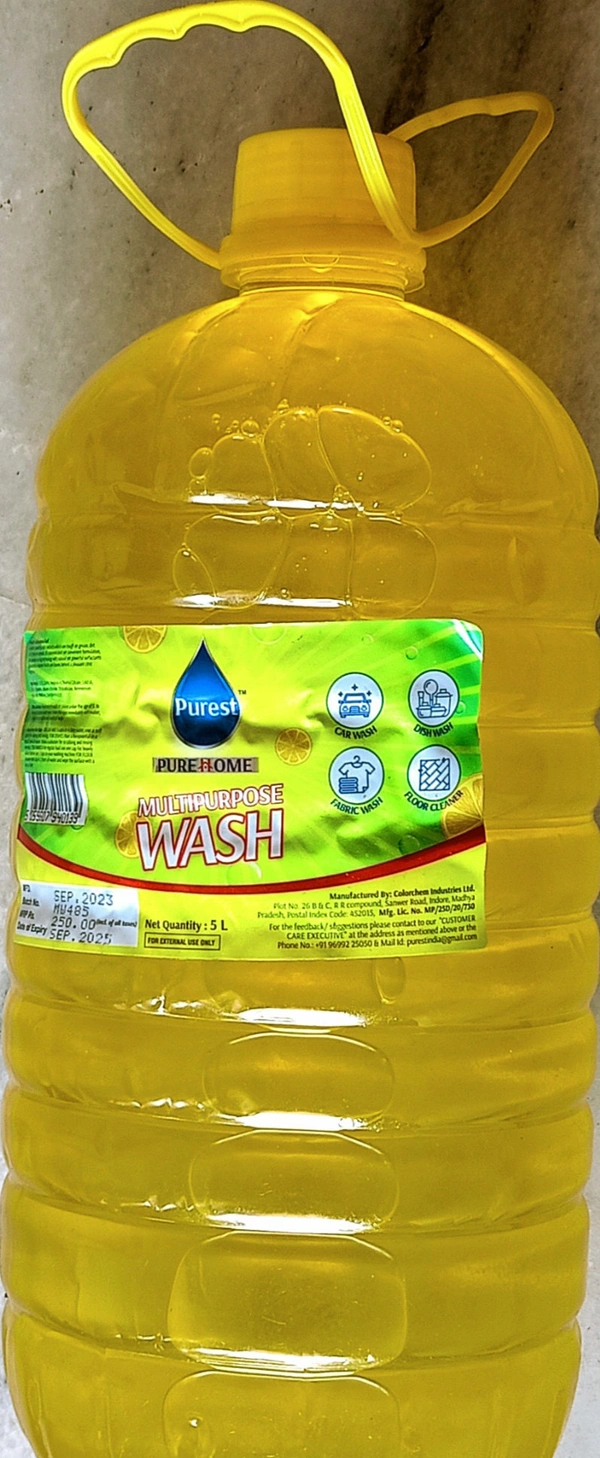 Purest Extraclean Dish Wash Liquid -5ltr.