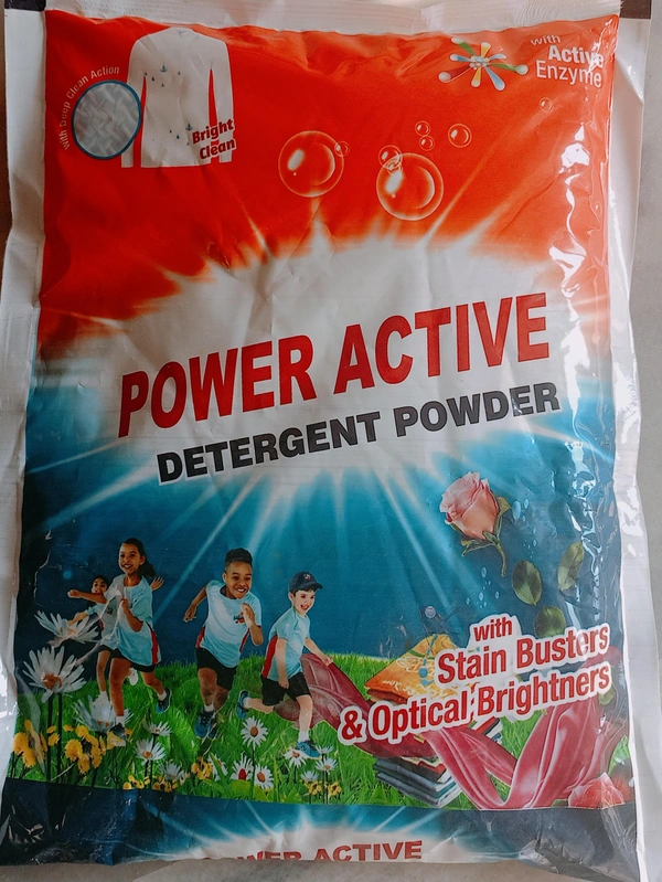Power Active Detergent Powder With Stain Busters Optical Brightners 2.5 Kg