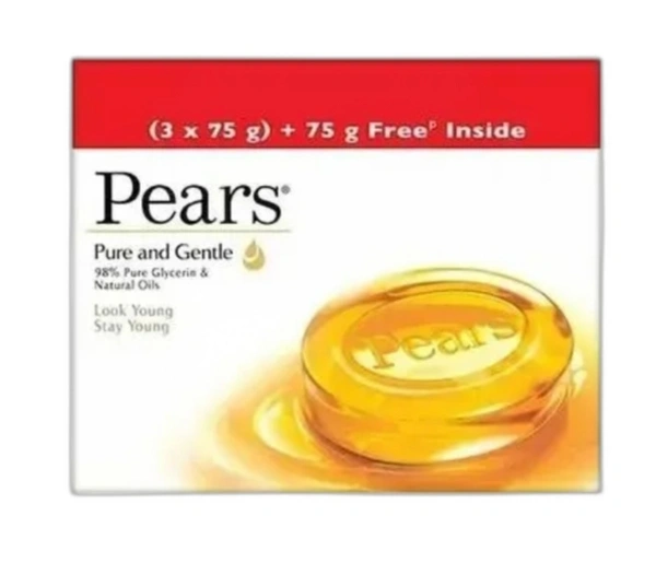 Pears Pure & Gentle Soap-225gm(75gm×3)+75gm Free