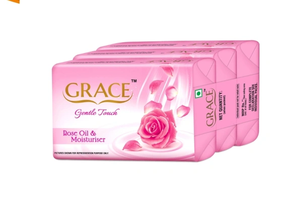 GRACE ROSE OIL SOAP 150 X 3