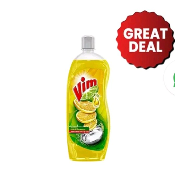 Vim Dishwash Liquid Gel Bittal (Lemon) 750gr